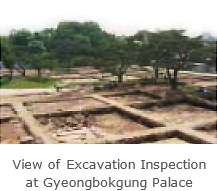 View of Excavation Inspection at Gyeongbokgung Palace