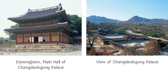 Injeongjeon, Main Hall of Changdeokgung Palace / View of Changgyeonggung Palace 