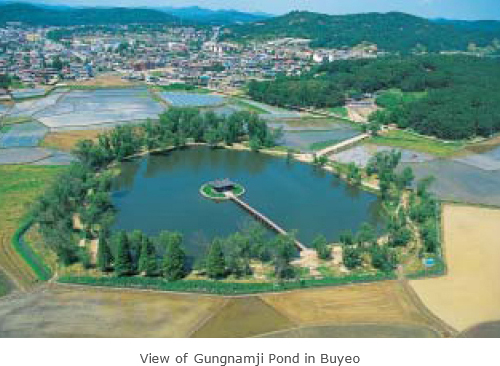 View of Gungnamji Pond in Buyeo
