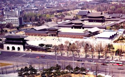The general view of Gyeongbokgung Palace