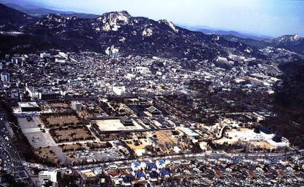 The general view of Gyeongbokgung Palace