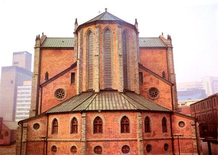 Apse of Catholic church in Myeong-dong
