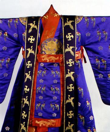 Queens ceremonial red robe(front)