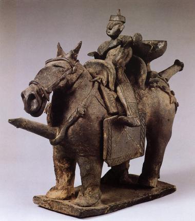 Vessel in the shape of an Attendant on Horseback