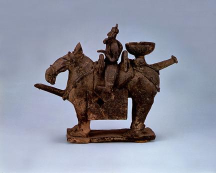 Vessel in the shape of a Warrior on Horseback