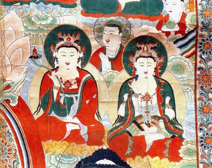 Manjusri and Avalokitesvara Bodhisattva
