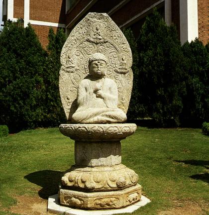 Seated Stone Statue