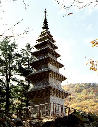Seven storied stone pagoda of Jeongams Temple