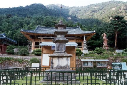 Three storied stone pagoda of Samhwasa temple in Donghae