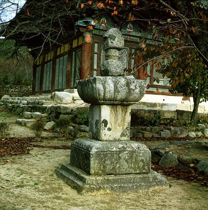 Decorative Stone on Lotus Pedestal in Geumsansa Temple