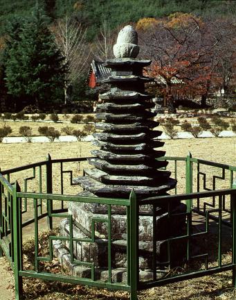 Hexagonal Multi-Storied Stone Pagoda in Geumsansa Temple