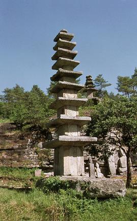 Nine storied stone pagoda of Unjusa Temple
