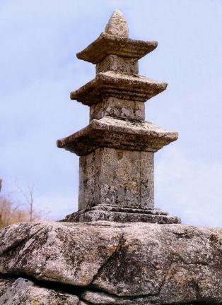 Three storied stone pagoda of Beopgyesa Temple