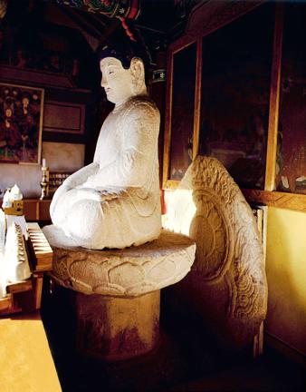 Seated stone buddha of Yonghwasa Temple