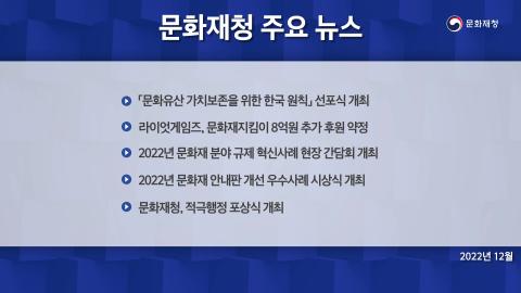 문화유산뉴스 [2022년 12월]