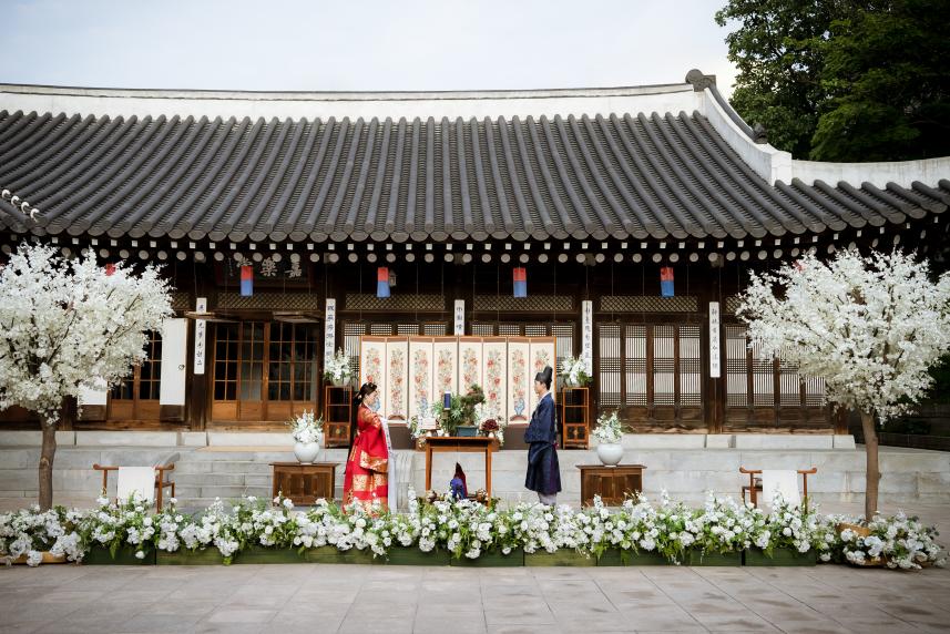 한국의집에서 개최되는 전통혼례 참고 사진