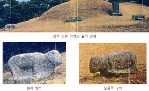 [도난] 영천 영양군 묘의 석조물 [양석]이미지 1