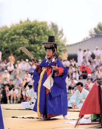 Shaman rite of Seoul for guiding a departed spirit into the land of bliss