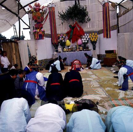 A rite of the spring festival of the Gangneung