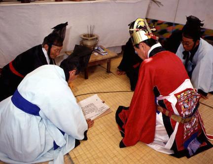 A rite of the spring festival of the Gangneung