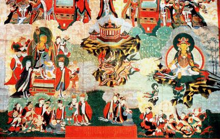Paintngs of Avalokitesvara and Ksitigarbha Bodhisattva