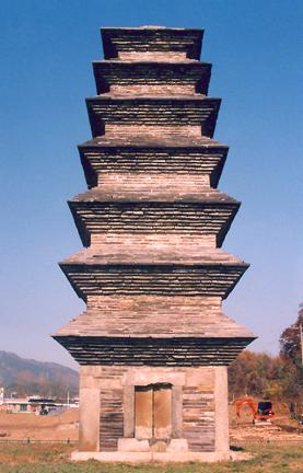 Seven storied imitation brick pagoda in Jangnak-ri, Jecheon