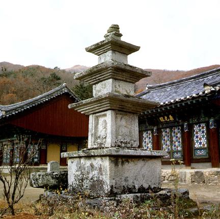 Three Storied Stone Pagoda in Cheongamsa Temple