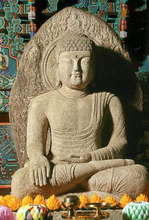 Seated Sakyamuni Buddha Statue in Cheongnyangsa Temple